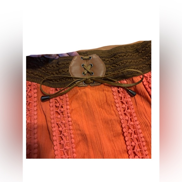 Truth by Republic Wide Leg Pants EUC Size Medium | Boho Prairie Hippie Viscose - Picture 5 of 15